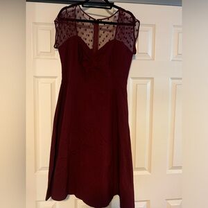 Torrid Burgundy Swing Dress
